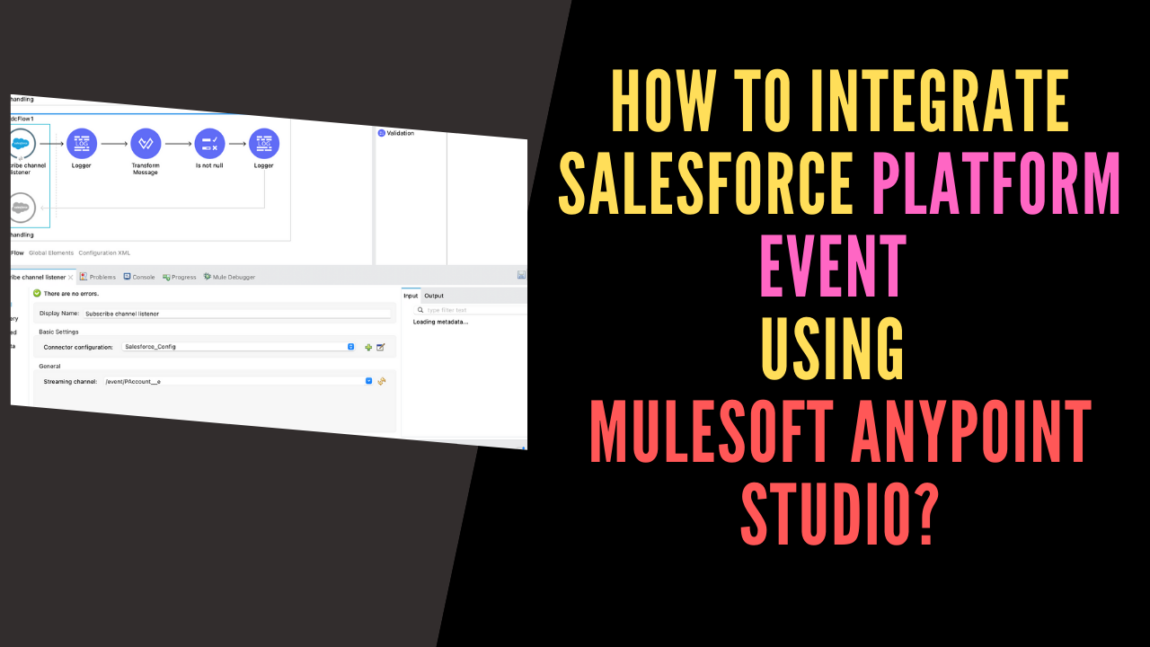 How To Integrate Salesforce Platform Event Using MuleSoft Anypoint ...